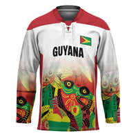 Custom Guyana Football Hockey Jersey Golden Jaguars Spirit - White - Wonder Print Shop