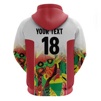 Custom Guyana Football Hoodie Golden Jaguars Spirit - White - Wonder Print Shop