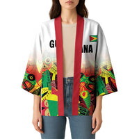 Custom Guyana Football Kimono Golden Jaguars Spirit - White - Wonder Print Shop