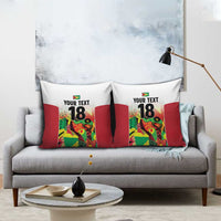 Custom Guyana Football Pillow Cover Golden Jaguars Spirit - White - Wonder Print Shop