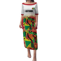 Custom Guyana Football Puletasi Golden Jaguars Spirit - White - Wonder Print Shop