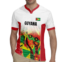 Custom Guyana Football Rugby Jersey Golden Jaguars Spirit - White - Wonder Print Shop