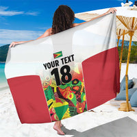 Custom Guyana Football Sarong Golden Jaguars Spirit - White - Wonder Print Shop