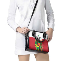 Custom Guyana Football Shoulder Handbag Golden Jaguars Spirit - White - Wonder Print Shop
