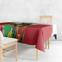 Custom Guyana Football Tablecloth Golden Jaguars Spirit - White - Wonder Print Shop