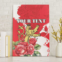 Personalized Luxembourg Goldcrest Regulus Canvas Wall Art Red Roses - Wonder Print Shop
