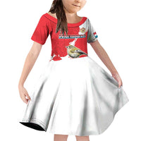 Personalized Luxembourg Goldcrest Regulus Family Matching Off Shoulder Short Dress and Hawaiian Shirt Red Roses - Wonder Print Shop