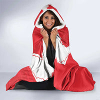 Personalized Luxembourg Goldcrest Regulus Hooded Blanket Red Roses