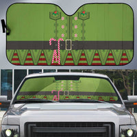 Christmas Costume Elf Auto Sun Shade Classic Green Xmas Style - Wonder Print Shop