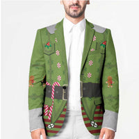 Christmas Costume Elf Blazer Classic Green Xmas Style - Wonder Print Shop