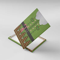 Christmas Costume Elf Canvas Wall Art Classic Green Xmas Style - Wonder Print Shop