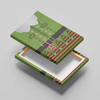 Christmas Costume Elf Canvas Wall Art Classic Green Xmas Style - Wonder Print Shop