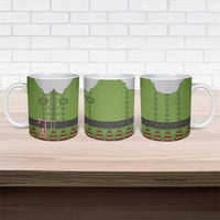 Christmas Costume Elf Ceramic Mug Classic Green Xmas Style - Wonder Print Shop