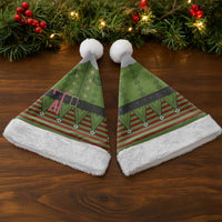 Christmas Costume Elf Christmas Santa Hat Classic Green Xmas Style - Wonder Print Shop