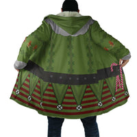 Christmas Costume Elf Cloak Classic Green Xmas Style - Wonder Print Shop