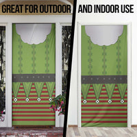 Christmas Costume Elf Door Cover Classic Green Xmas Style - Wonder Print Shop