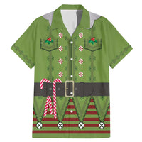 Christmas Costume Elf Family Matching Mermaid Dress and Hawaiian Shirt Classic Green Xmas Style - Wonder Print Shop