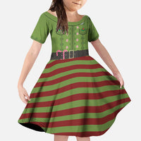 Christmas Costume Elf Family Matching Tank Maxi Dress and Hawaiian Shirt Classic Green Xmas Style - Wonder Print Shop