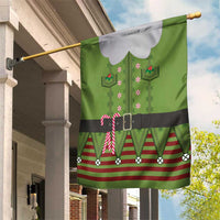 Christmas Costume Elf Garden Flag Classic Green Xmas Style - Wonder Print Shop