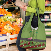 Christmas Costume Elf Grocery Bag Classic Green Xmas Style - Wonder Print Shop