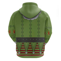Christmas Costume Elf Hoodie Classic Green Xmas Style - Wonder Print Shop