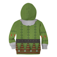 Christmas Costume Elf Kid Hoodie Classic Green Xmas Style - Wonder Print Shop