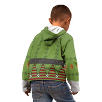 Christmas Costume Elf Kid Hoodie Classic Green Xmas Style - Wonder Print Shop