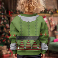 Christmas Costume Elf Kid Ugly Christmas Sweater Classic Green Xmas Style - Wonder Print Shop