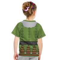 Christmas Costume Elf Kid T Shirt Classic Green Xmas Style - Wonder Print Shop