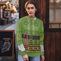 Christmas Costume Elf Ugly Christmas Sweater Classic Green Xmas Style - Wonder Print Shop