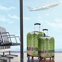 Christmas Costume Elf Luggage Cover Classic Green Xmas Style - Wonder Print Shop