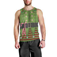 Christmas Costume Elf Men Tank Top Classic Green Xmas Style - Wonder Print Shop