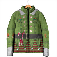 Christmas Costume Elf Padded Jacket Classic Green Xmas Style - Wonder Print Shop