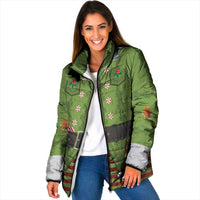 Christmas Costume Elf Padded Jacket Classic Green Xmas Style - Wonder Print Shop