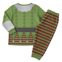 Christmas Costume Elf Christmas Pajama Set Classic Green Xmas Style - Wonder Print Shop