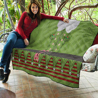 Christmas Costume Elf Quilt Classic Green Xmas Style - Wonder Print Shop