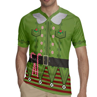 Christmas Costume Elf Rugby Jersey Classic Green Xmas Style - Wonder Print Shop