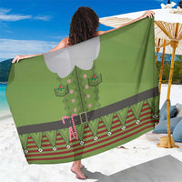 Christmas Costume Elf Sarong Classic Green Xmas Style - Wonder Print Shop