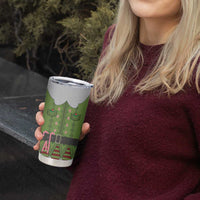 Christmas Costume Elf Tumbler Cup Classic Green Xmas Style - Wonder Print Shop