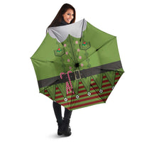 Christmas Costume Elf Umbrella Classic Green Xmas Style - Wonder Print Shop