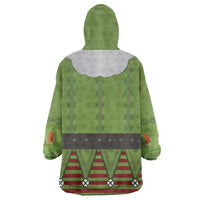 Christmas Costume Elf Wearable Blanket Hoodie Classic Green Xmas Style - Wonder Print Shop