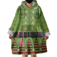 Christmas Costume Elf Wearable Blanket Hoodie Classic Green Xmas Style - Wonder Print Shop