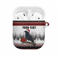 F Caw F Christmas Raven Personalized AirPods Case Holiday Crow Festive - Wonder Print Shop