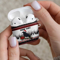 F Caw F Christmas Raven Personalized AirPods Case Holiday Crow Festive - Wonder Print Shop