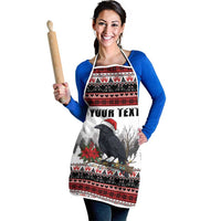 F Caw F Christmas Raven Personalized Apron Holiday Crow Festive - Wonder Print Shop