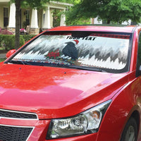 F Caw F Christmas Raven Personalized Auto Sun Shade Holiday Crow Festive - Wonder Print Shop