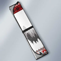 F Caw F Christmas Raven Personalized Auto Sun Shade Holiday Crow Festive - Wonder Print Shop