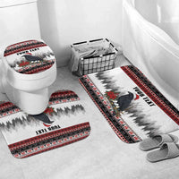 F Caw F Christmas Raven Personalized Bathroom Set Holiday Crow Festive - Wonder Print Shop