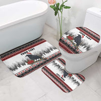 F Caw F Christmas Raven Personalized Bathroom Set Holiday Crow Festive - Wonder Print Shop