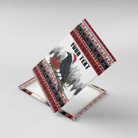 F Caw F Christmas Raven Personalized Canvas Wall Art Holiday Crow Festive - Wonder Print Shop